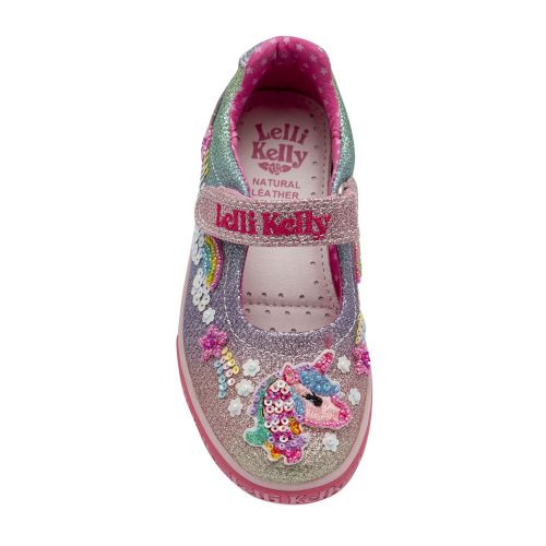 Girls Multi Glitter Treasure Unicorn Dolly Shoes (24-35) 87413 by Lelli Kelly from Hurleys