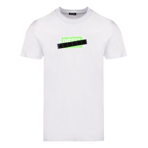 Mens White T-Diego-S7 S/s T Shirt 58750 by Diesel from Hurleys