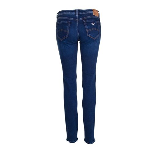 Womens Blue J23 Mid Rise Skinny Push Up Jeans 70330 by Armani Jeans from Hurleys
