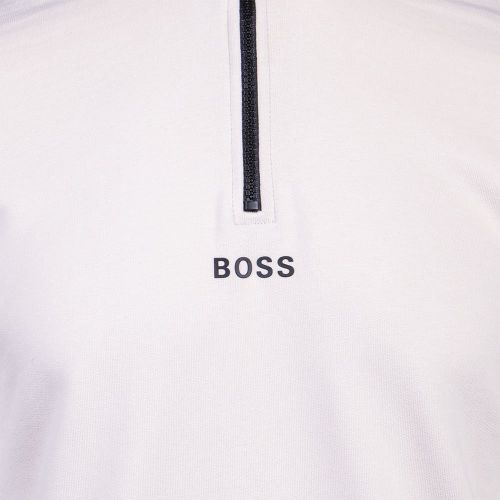 Casual Mens Off White Zapper 1 1/2 Zip Sweat Top 99735 by BOSS from Hurleys