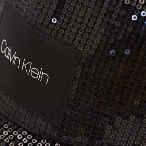 Womens Black Sequinned Cap 34594 by Calvin Klein from Hurleys