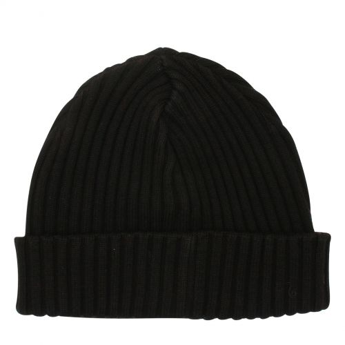 Mens Black Branded Knitted Hat 76529 by Paul And Shark from Hurleys
