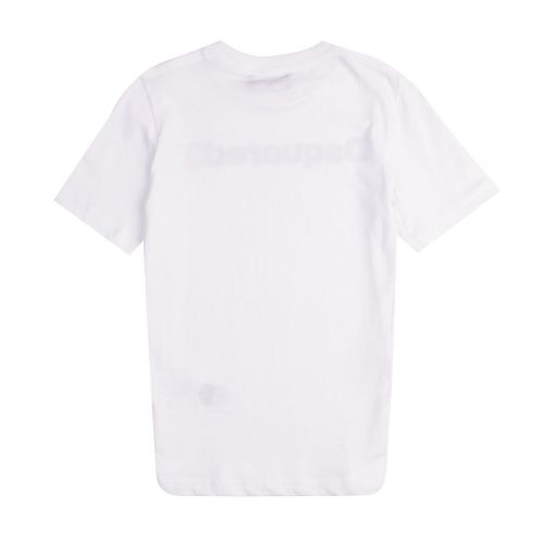 Boys White Branded S/s T Shirt 78616 by Dsquared2 from Hurleys