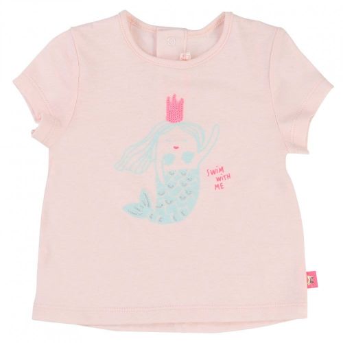 Baby Pink Mermaid Print S/s Tee Shirt 33004 by Billieblush from Hurleys