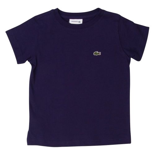 Boys Navy Basic S/s Tee 71353 by Lacoste from Hurleys