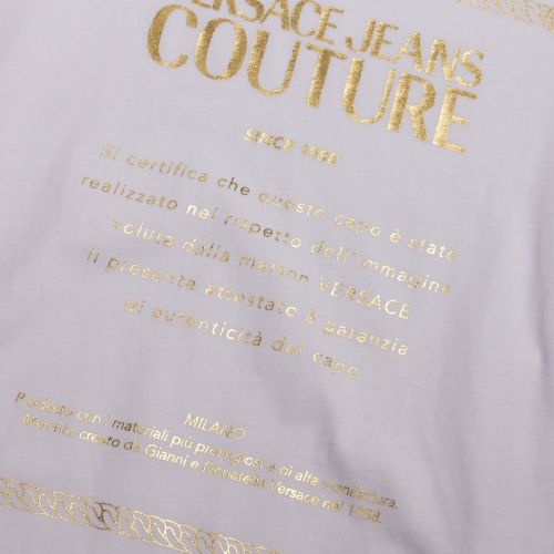 Womens White Foil Couture Logo S/s T Shirt 51243 by Versace Jeans Couture from Hurleys