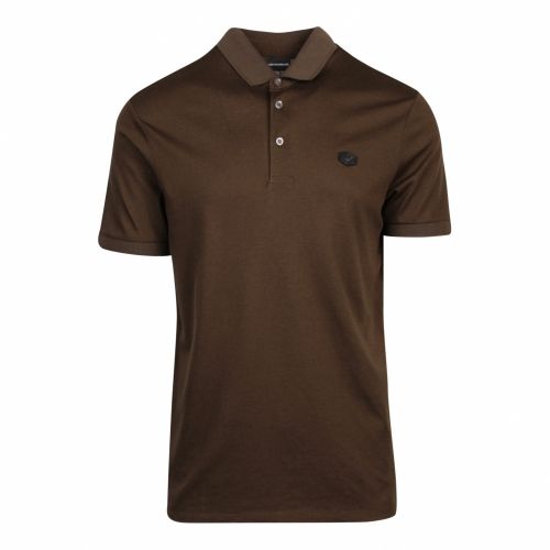 Mens Green Small Badge S/s Polo Shirt 45681 by Emporio Armani from Hurleys