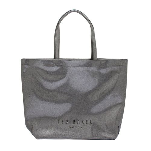 Womens Gunmetal Ginacon Bow Glitter Large Icon Bag 81490 by Ted Baker from Hurleys