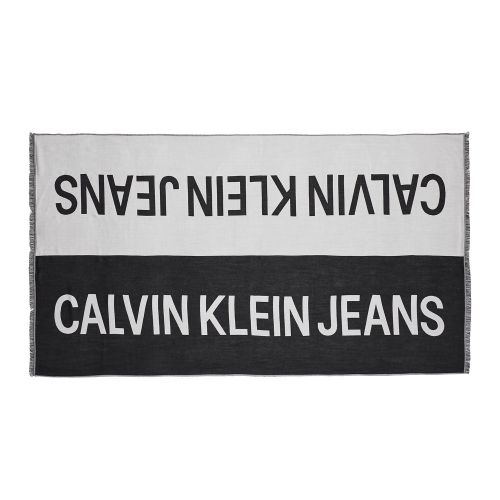 Womens Black Beauty Large Logo Wrap Scarf 49863 by Calvin Klein from Hurleys