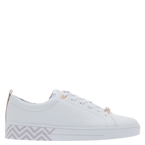 Womens White Kelleip Trainers 26113 by Ted Baker from Hurleys