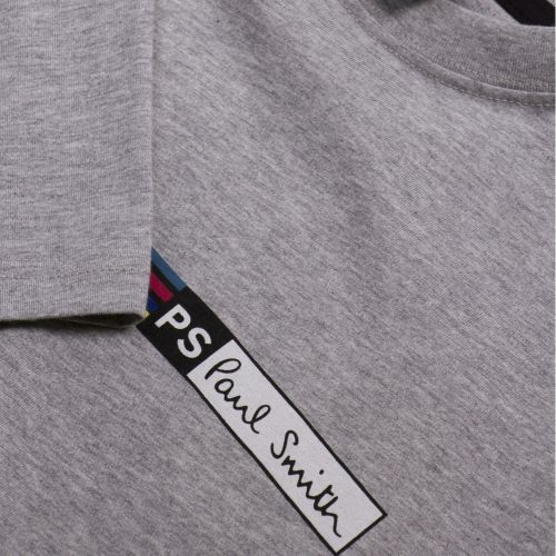 Mens Grey Cycle Stripe S/s T Shirt 28799 by PS Paul Smith from Hurleys