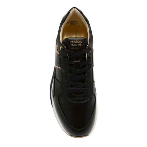 Mens Black/White Matador Leather Trainers 90047 by Android Homme from Hurleys