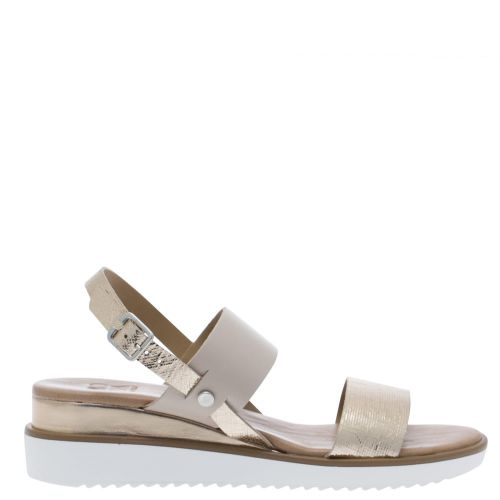 Womens Rose Gold Navas Sandals 24321 by Moda In Pelle from Hurleys