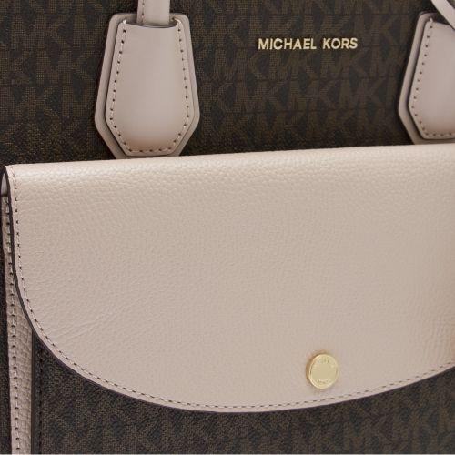 Womens Brown/Soft Pink Mercer Pocket Large Tote Bag 50805 by Michael Kors from Hurleys