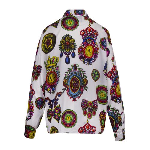 Womens White Regalia Twill Print Blouse 90839 by Versace Jeans Couture from Hurleys