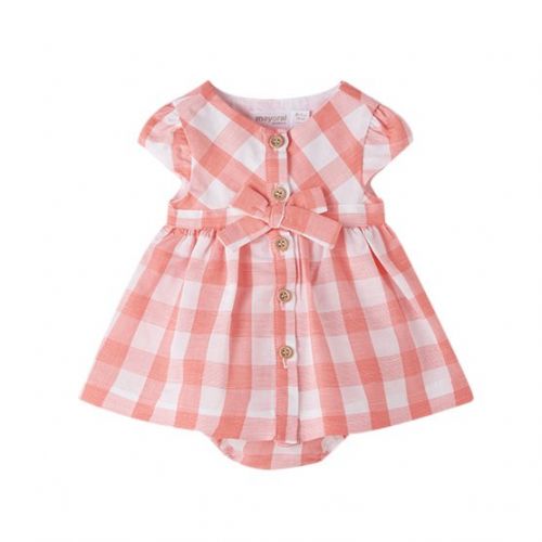 Baby Nectar Check Bow Dress 104451 by Mayoral from Hurleys