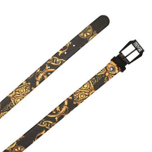 Mens Black/Gold Regalia Baroque Belt 90445 by Versace Jeans Couture from Hurleys