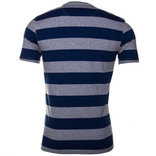 Lifestyle Mens Inky Blue Stannersburn Striped S/s Tee Shirt 60642 by Barbour from Hurleys