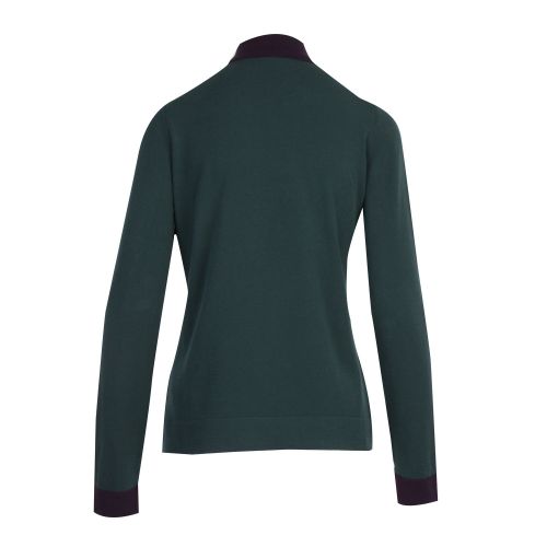 Womens Green/Purple Roll Neck Sweater 48015 by Emporio Armani from Hurleys