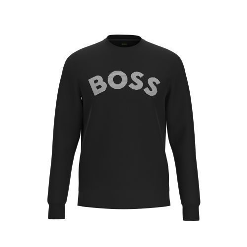 Mens Black Salbo Iconic Sweat Top 109363 by BOSS from Hurleys