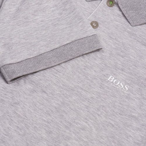 Athleisure Mens Light Grey Paule Slim Fit S/s Polo Shirt 26661 by BOSS from Hurleys