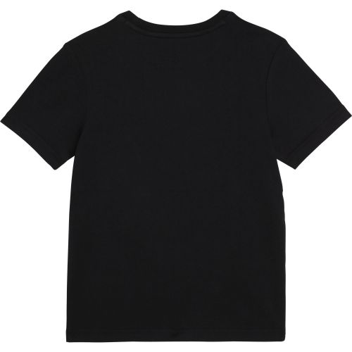 Girls Black Hybrid Logo Slim Fit S/s T Shirt 86877 by Calvin Klein from Hurleys