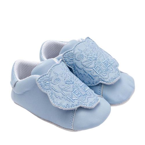 Baby Pale Blue Tiger Booties (16-19) 95877 by Kenzo from Hurleys