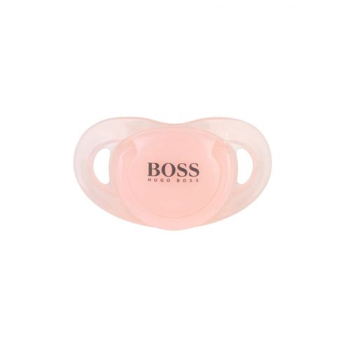 Baby Pink Branded Dummy 7385 by BOSS from Hurleys