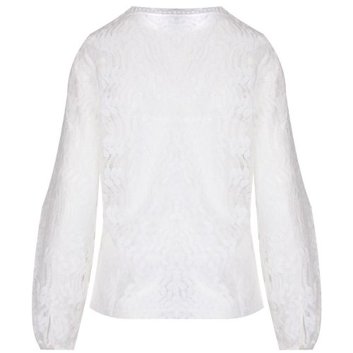 Womens Cloud Dancer Vimagina Lace Blouse 35794 by Vila from Hurleys