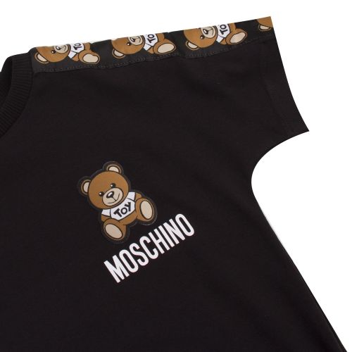 Boys Black Toy Tape S/s T Shirt 47371 by Moschino from Hurleys