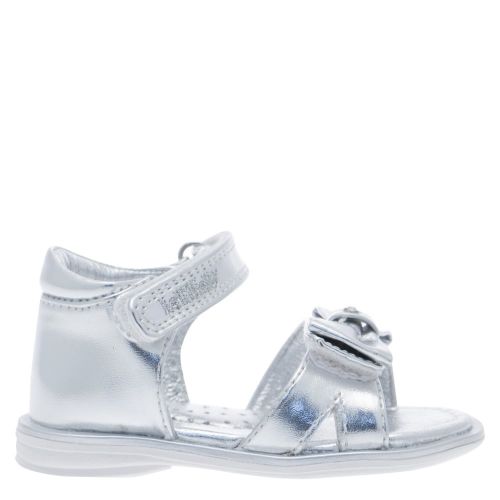 Baby Silver Maia Bow Sandals (20-25EUR) 25666 by Lelli Kelly from Hurleys