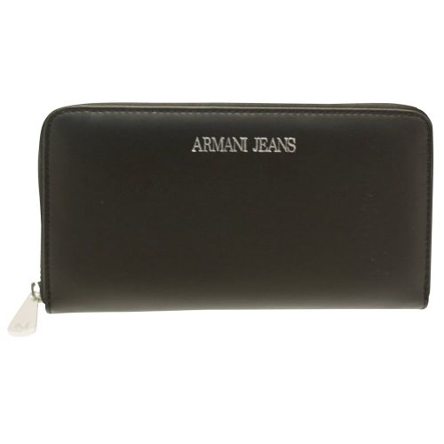 Womens Black Metal Logo Purse 69903 by Armani Jeans from Hurleys