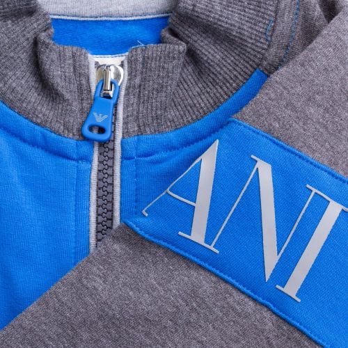 Boys Blue Logo Contrast Tracksuit 62418 by Armani Junior from Hurleys