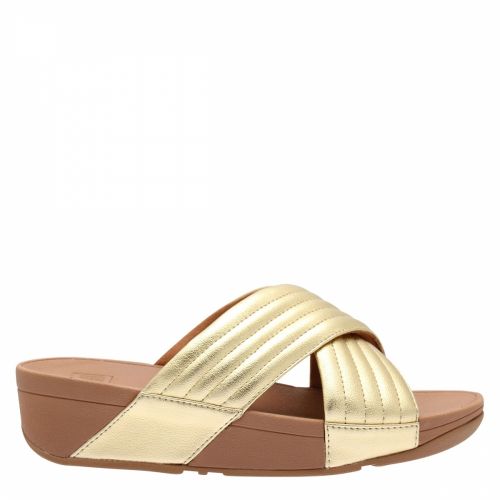 Womens Artisan Gold Lulu Padded Slide Sandals 40966 by FitFlop from Hurleys