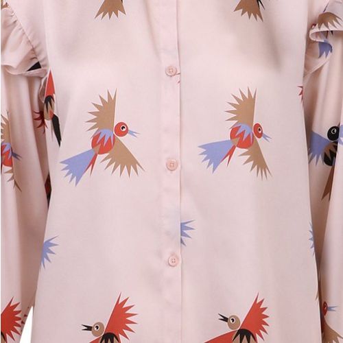 Womens Pink Bird Print L/s Shirt 110290 by PS Paul Smith from Hurleys