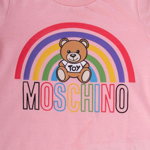Baby Sugar Rose Rainbow Romper Gift 101282 by Moschino from Hurleys