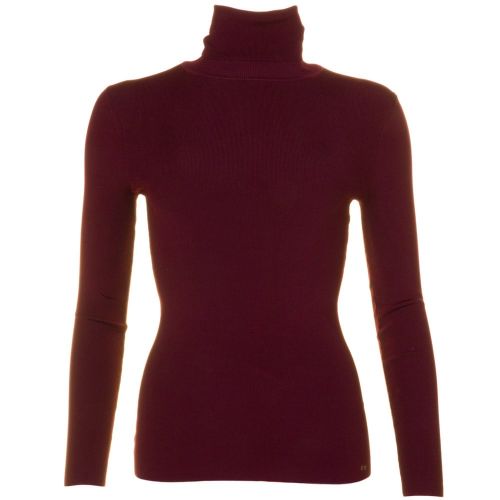 Womens Oxblood Smone Roll Neck Knitted Jumper 62060 by Ted Baker from Hurleys