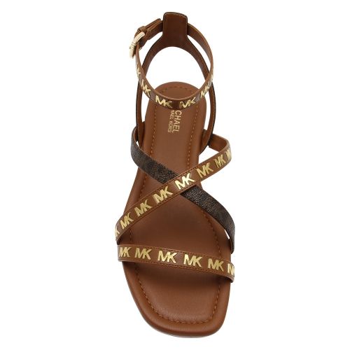 Womens Luggage Tasha Logo Luxe Strap Sandals 58566 by Michael Kors from Hurleys