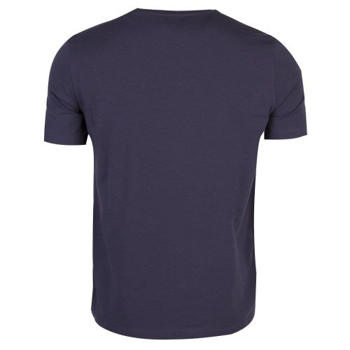 Mens Dark Blue Chest Logo Stripe Lounge S/s T Shirt 26772 by BOSS from Hurleys