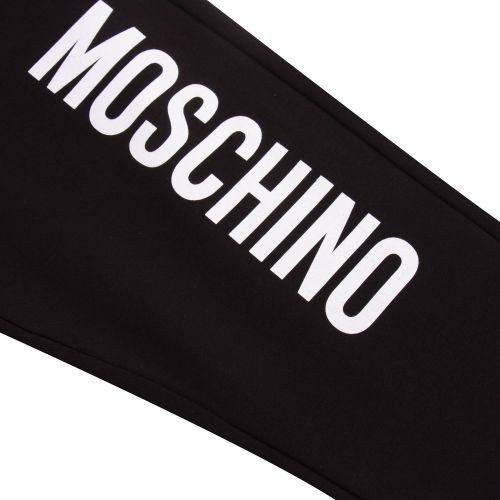 Boys Black Branded Sweat Pants 76490 by Moschino from Hurleys