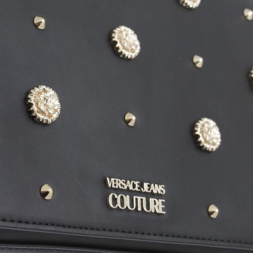 Womens Black Embellished Stud Shoulder Bag 49111 by Versace Jeans Couture from Hurleys