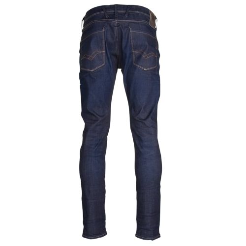 Mens Blue Anbass Hyperflex Slim Fit Jeans 15447 by Replay from Hurleys