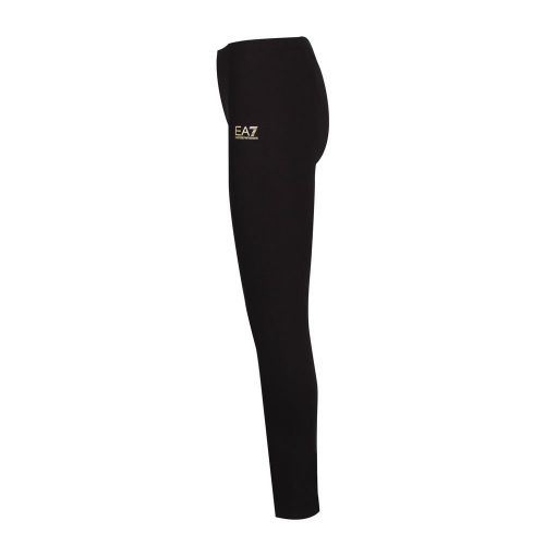 Womens Black/Gold Branded Leggings 82160 by EA7 from Hurleys