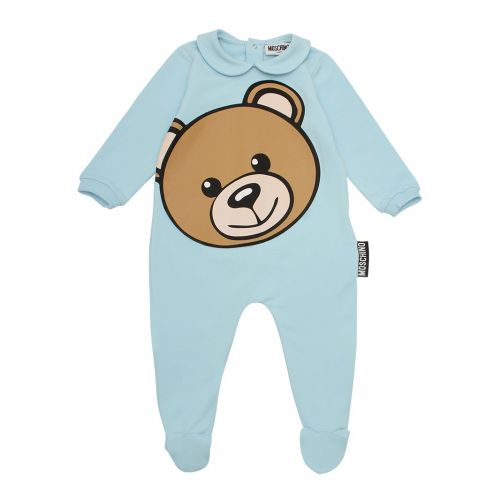 Baby Sky Blue Big Toy Babygrow Gift 90456 by Moschino from Hurleys