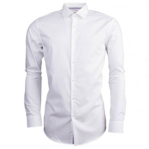 Mens Open White C-Joey Slim Fit L/s Shirt 13042 by HUGO from Hurleys