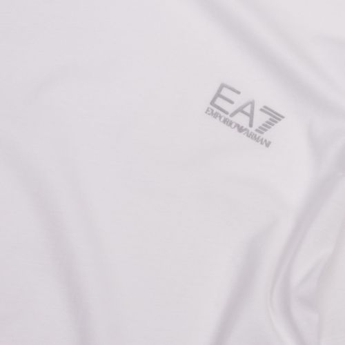 Mens White/Silver Train Core ID Pima S/s T Shirt 48291 by EA7 from Hurleys