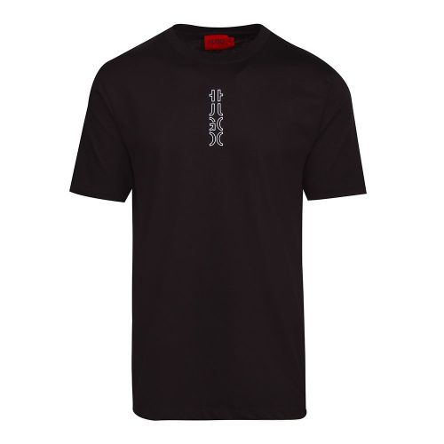 Mens Black Durned213 S/s T Shirt 88348 by HUGO from Hurleys