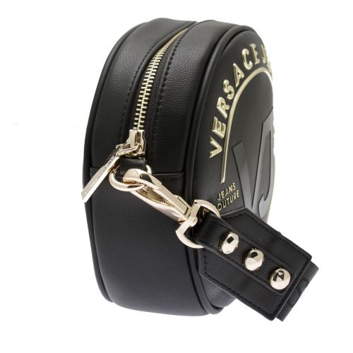 Womens Black Round Crossbody Bag 41739 by Versace Jeans from Hurleys