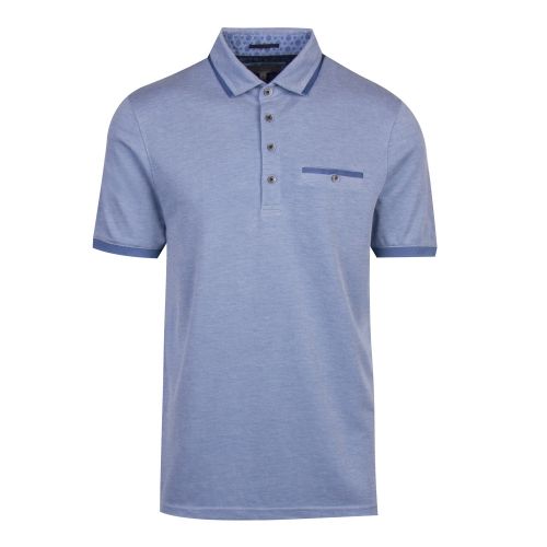 Mens Bright Blue Jakturc Soft Touch S/s Polo Shirt 46800 by Ted Baker from Hurleys