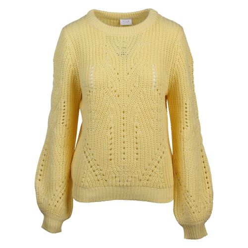 Womens Mellow Yellow Viwishi Knitted Jumper 52926 by Vila from Hurleys